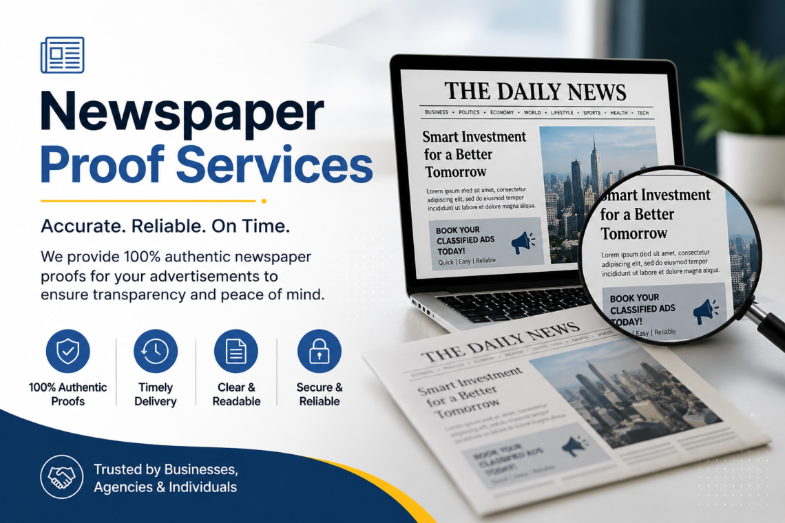 Newspaper proof services