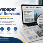 Newspaper proof services