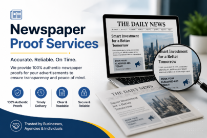 Newspaper proof services
